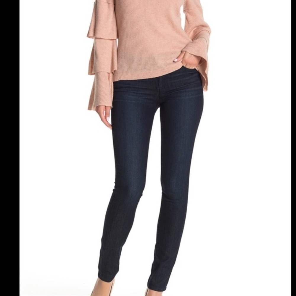 Paige Skyline Skinny Dark Wash Denim‎ Jeans